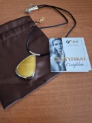 Naszyjnik Bursztyn batycki w srebrze