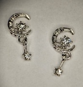 Ozdoby na paznokcie 3d, biżuteria, charms - księżyc, moon, 1szt.