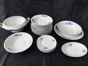 Serwis, zestaw obiadowy PRL, Bogucice, 6 osób
