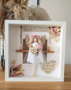 Prezent Na Pierwszą Komunię PAMIĄTKA NA KOMUNIĘ PERSONALIZOWANY MAKRAMA BOX