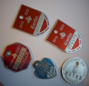 Psie numerki identyfikatory - Berlin  