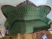 Sofa zielona - Biedermeier - Antyk