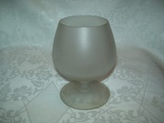 DUŻY KIELICH SZKLANY - SZKŁO MLECZNE