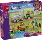 LEGO Friends - Przyczepa z koniem i źrebaczkiem (42695)