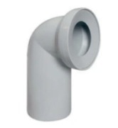 Kolano WC 90° białe