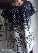 Vivance BPC bluzka grochy black white 16 44 46 pachy od 110 cm j. nowa