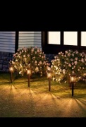 6x LAMPA SOLARNA LED OGRODOWA WBIJANA SŁUPEK LATARNIA LATARENKA ŻARÓWKA