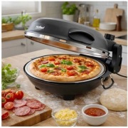 Piec do pizzy Hoffen Expert, 1200 W, czarny