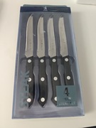 J.A.HENCKELS zestaw 4 noży stekowych z czarną rękojeścią