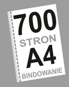 książka ksero A4 mono do 700 stron + bindowanie