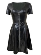 Seksowna sukienka czarna zapinana na zamek