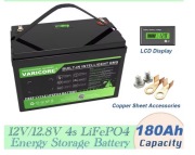 Nowy Akumulator LiFePO4 VariCore 12V 180Ah z LCD BMS