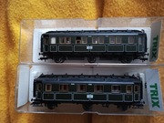 Trix Roco Piko h0 dwa piękne wagony pasażerskie, osobowe ,bawarskie