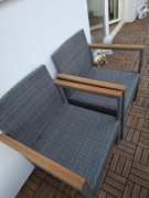 Fotele tarasowe ratanowe