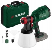 PISTOLET NATRYSKOWY AKUMULATOROWY PARKSIDE DO MALOWANIA WALIZKA 20V 1.2L