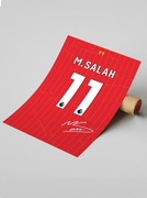 Plakat na ścianę A3 (bez ramki) Mo Salah Liverpool 24/25