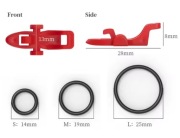 Uchwyt na przynętę do wędki - Czerwony - 2szt.