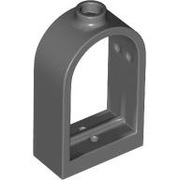 LEGO 1 x 30044 okno z łukiem 2x2,67 - szary ciemny