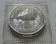 Argentyna 2007 Baza Marambio srebrna moneta fabulous 12 srebro