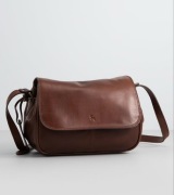 Ashwood - brązowa skórzana torebka - kuferek pojemna NOWA