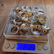 Srebro inwestycyjne wyroby pierścionki pr 925 -212 gram  !!