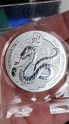 Lunar Ounce Rok Węża Rwanda 2025 1oz uncja-srebrna moneta 