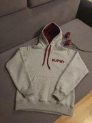 Bluza z kapturem z logo UPWr w kolorze szarym