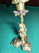 Stary mosiężny świecznik