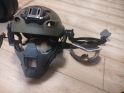 Zestaw kask,maska,gogle 