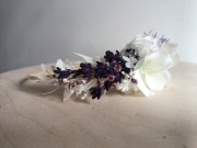 Opaska do włosów, ozdoba z kwiatami kok, fryzura, kolekcja ślub, rękodzieło