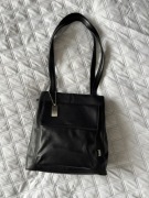 Vintage torebka Nine West skórzana na ramię klasyk retro czarna unikat