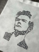 Torebka torba tote bag materiał non woven harry styles 