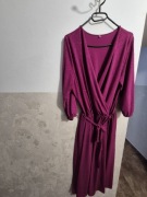 FEMIMODA sukienka koktajlowa kopertowa midi rozmiar 50