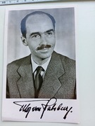 Arcyksiążę Otto von Habsburg fotografia i autograf podpis własnoręczny oryg