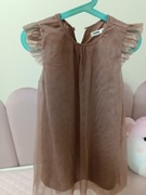 Sukienka tiul elegancka 122 ciemny róż błyszcząca 