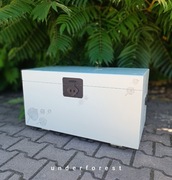 Skrzynia malowana kufer na zabawki pościel płyta drewniana