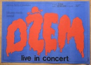 DŻEM live in concert 1986 - oryginalny plakat koncertowy Riedel Katowice