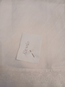 Bialy bawelniano- wiskozowy obrus 120x160