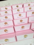 Winietki komunijne ze złotym IHS | personalizowane | ręcznie robione