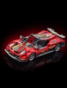 Klocki techniczne konstrukcyjne samochód wyścigowy Ferrari