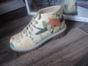 Botki buty Mumka wegańskie motyw kawa 36