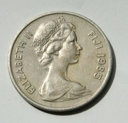 Fidżi 10 cent 1985 Elżbieta II Stan !!
