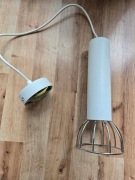 LAMPA WISZĄCA MILAGRO BIAŁA Z METALOWYM KLOSZEM