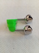 Wędkarstwo dzwonki podwójne z zielonym klipsem