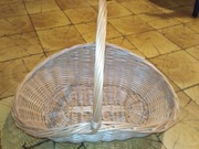 Kosz wiklinowy na owoce na prezent kwiaty grzyby 