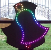 Dekoracja świąteczna DUŻY dzwonek LED WS2811 FILM!