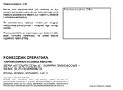 Instrukcja obsługi DTR koparki JCB JZ140, JZ235, JZ255 (T3)