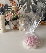 Świeczka Sojowa kwiat Piwonia HANDMADE