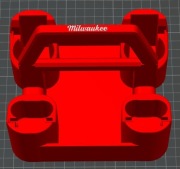 Uchwyt Koszyk do Baterii Milwaukee M12, organizer na 4 akumulatory