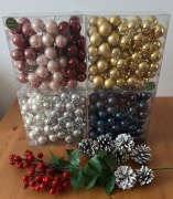 Bombki szklane gładkie na druciku 20mm 144szt NAJTANIEJ